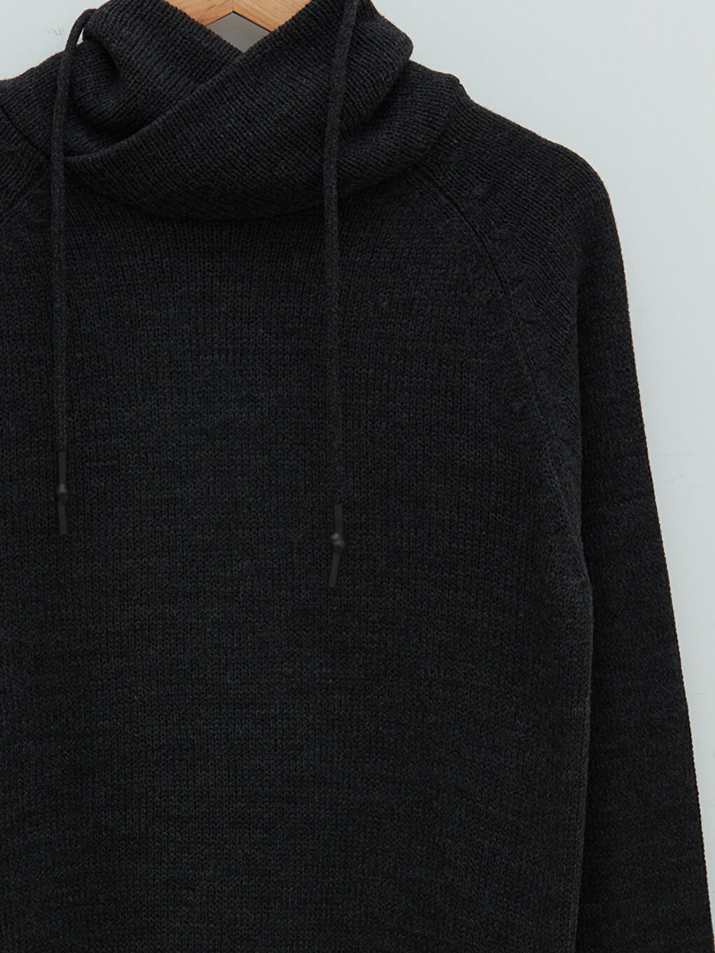 Funnel Hoodie Long Sleeve Men's Tricot Sweater-7