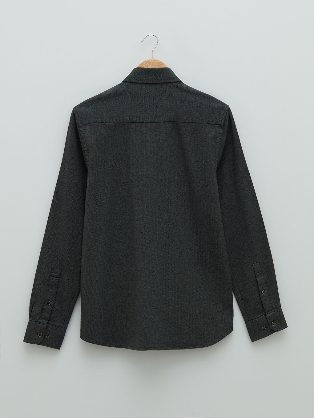 Yeşil Slim Fit Uzun Kollu Erkek Gömlek-6