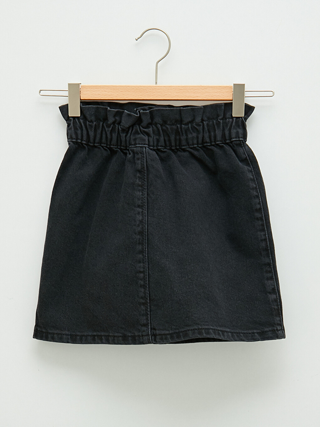 Beli Lastikli Kız Çocuk Jean Etek-1