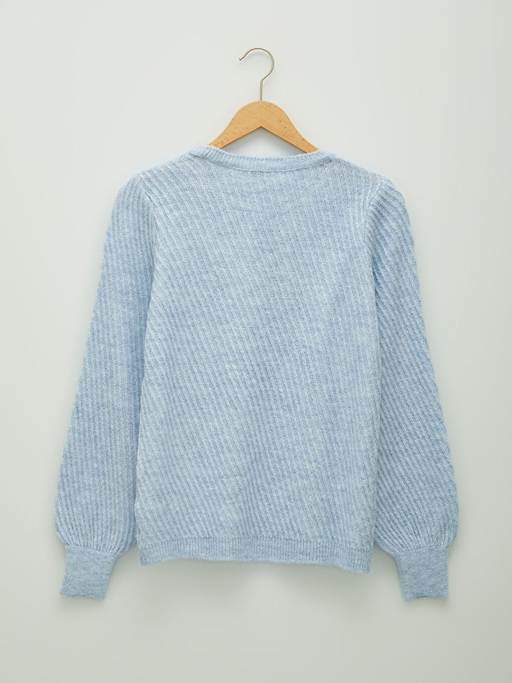 Pulover Tricotat cu Guler Rotund, Cu Model, Mânecă Lungă, pentru Femei-6