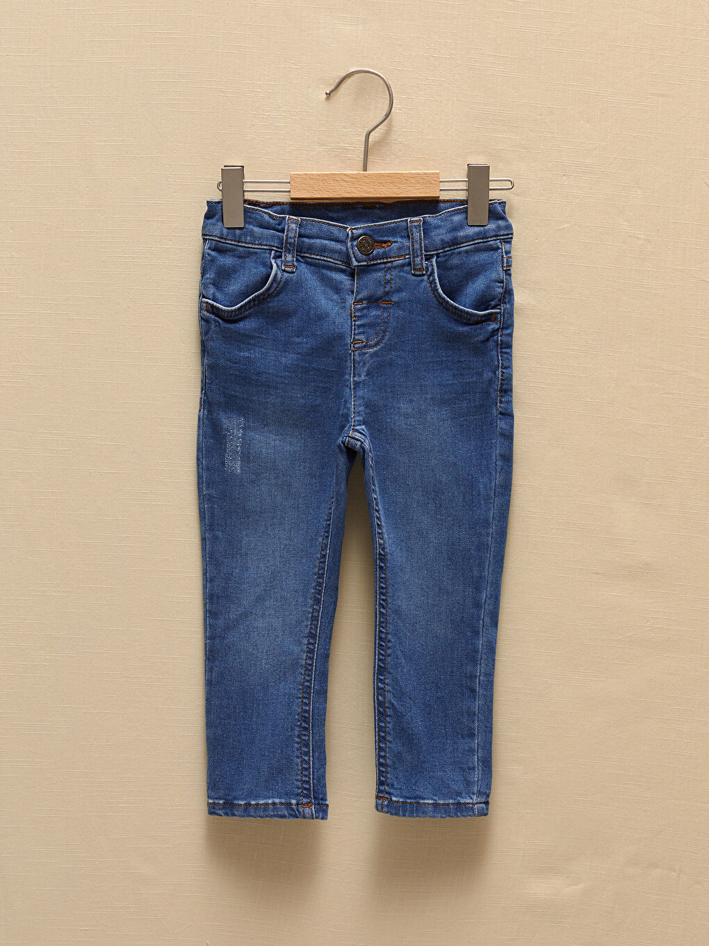 Өте тар пішімді негізгі ұл бала джинс шалбар-4