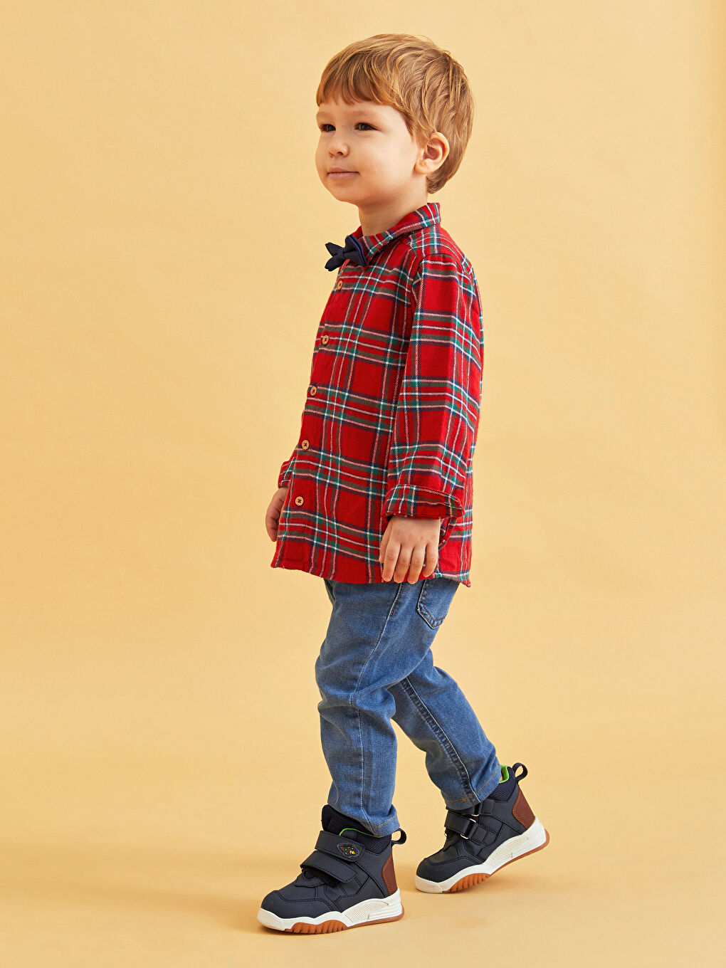 Өте тар пішімді негізгі ұл бала джинс шалбар-1