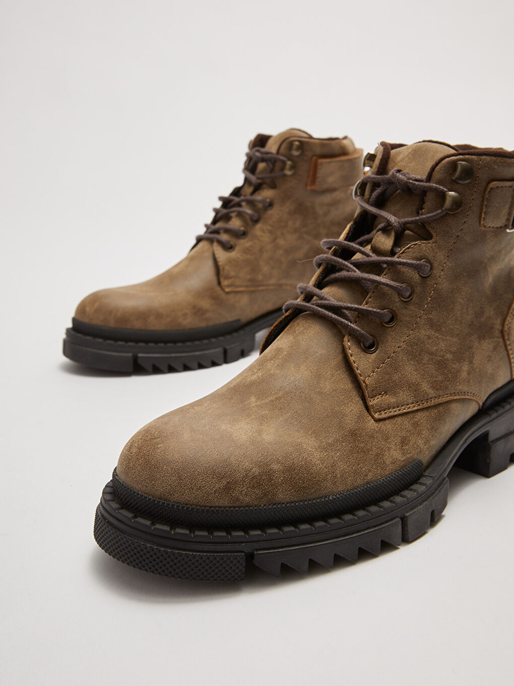 Ghete cu Șireturi și Talpă Groasă pentru Bărbați-2