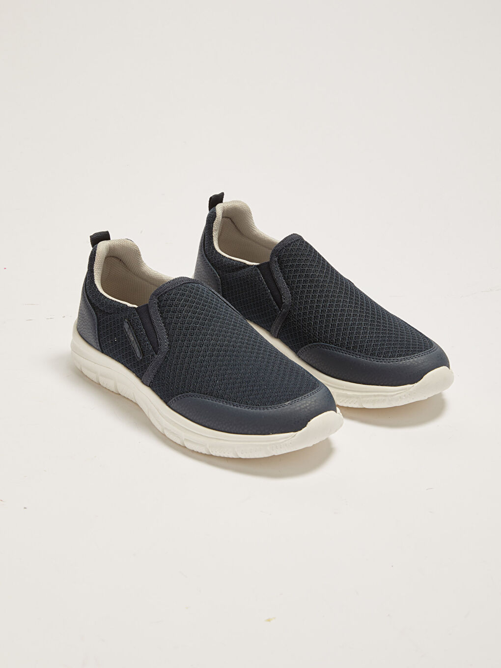 Lacivert File Detaylı Slip On Erkek Aktif Spor Ayakkabı