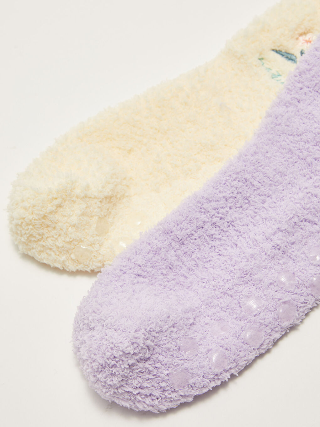 Flower Embroidered Women's Home Socks 2-Pack-3
