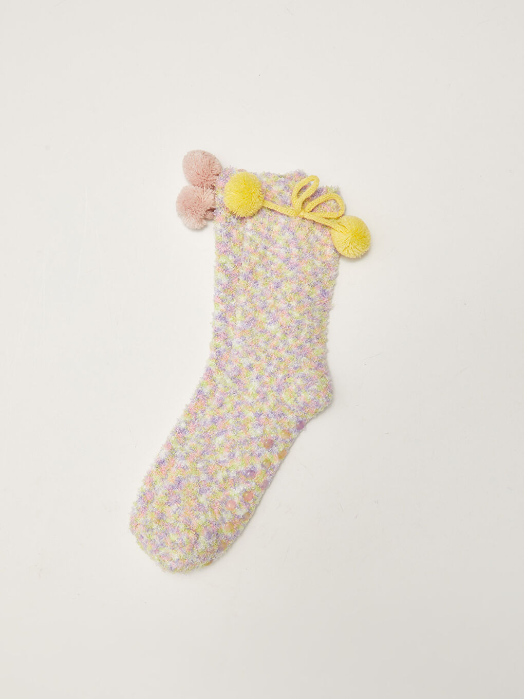 LCW DREAM Gemusterte Home-Socken mit Bommel-Detail und rutschfester Sohle -W17947Z8-M0T