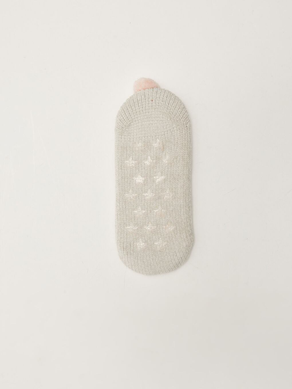 Gri 3D Hayvan Figürlü Kaydırmaz Taban Kadın Ev Çorabı-1