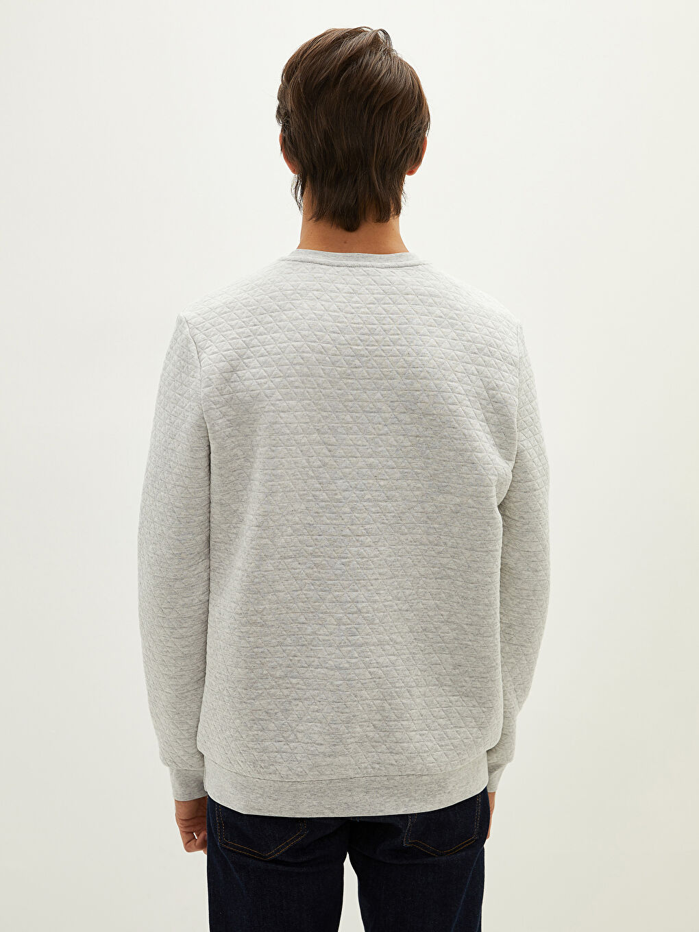 LCWAIKIKI Classic Crew Neck Long Sleeve Men's Sweatshirt -W18024Z8-LAK