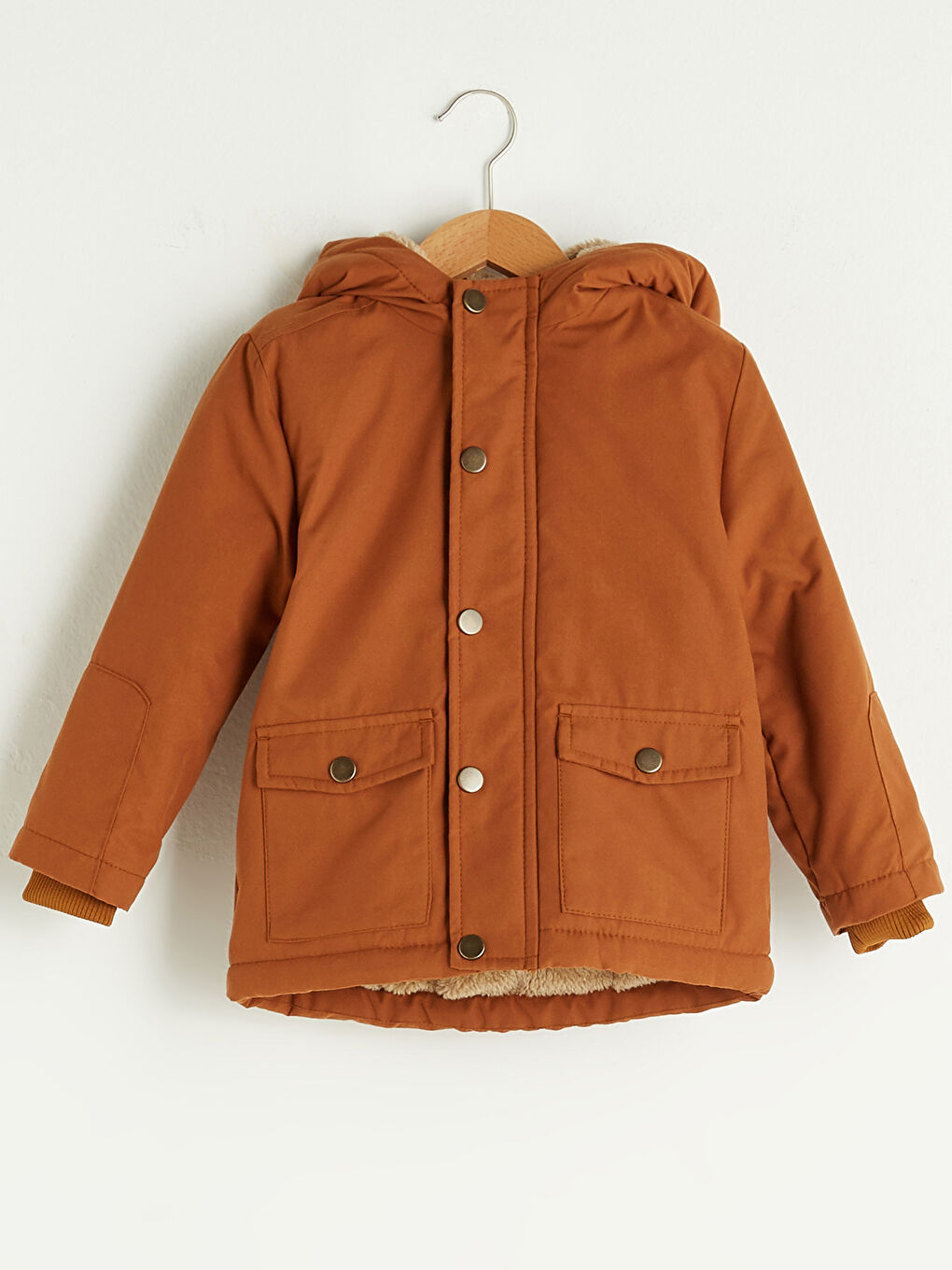 Hooded Long Sleeve Baby Boy Zipper Coat