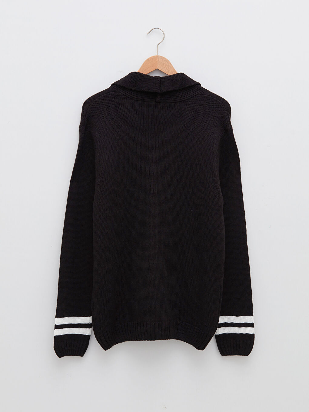 Slim Fit Shawl Collar Long Sleeve Men's Knitwear Cardigan-6