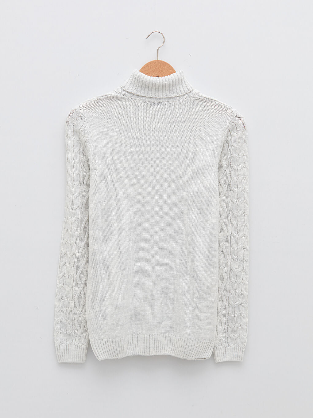 Pull-over Épais à Col roulé Manches longues pour Hommes en Tricot-6