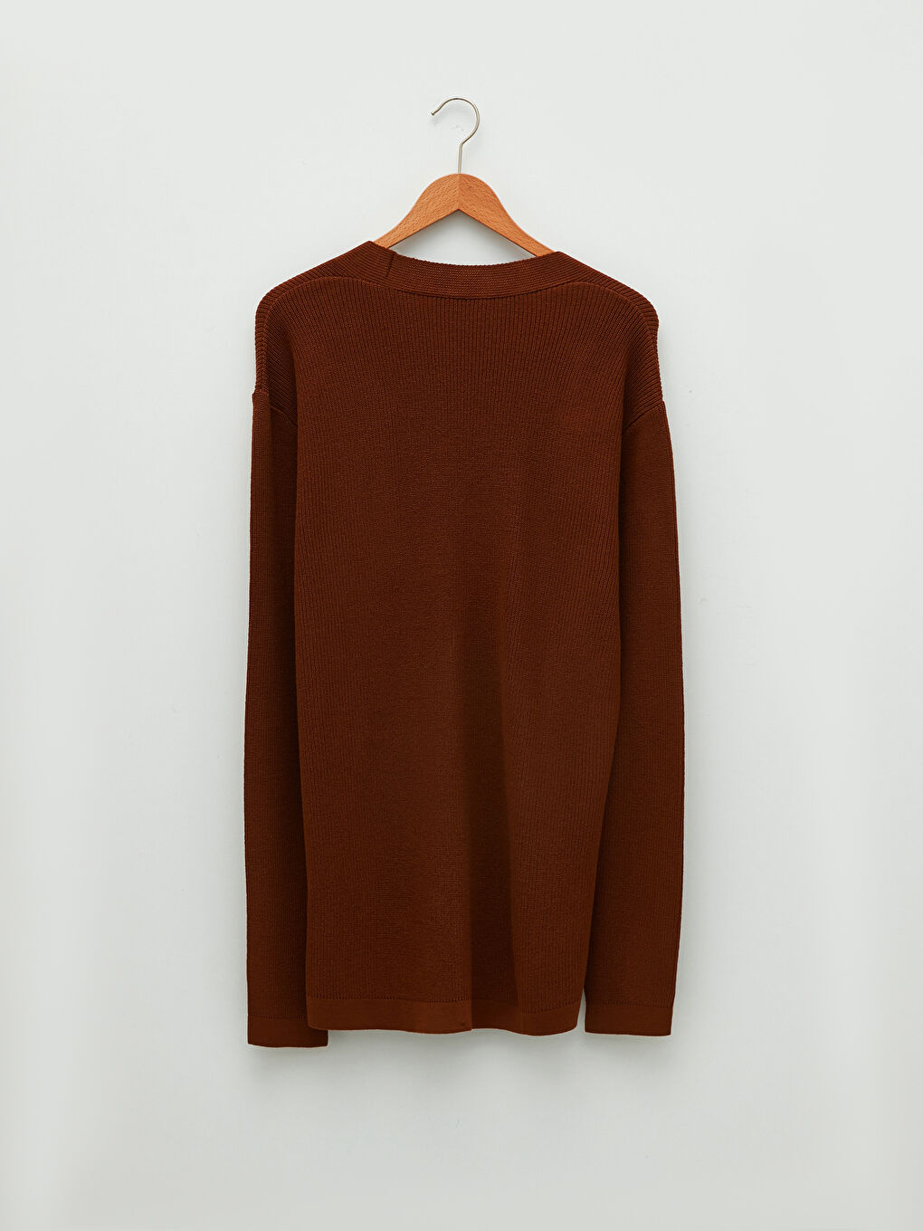 Standard Fit V Neck Men's Knitwear Cardigan-6