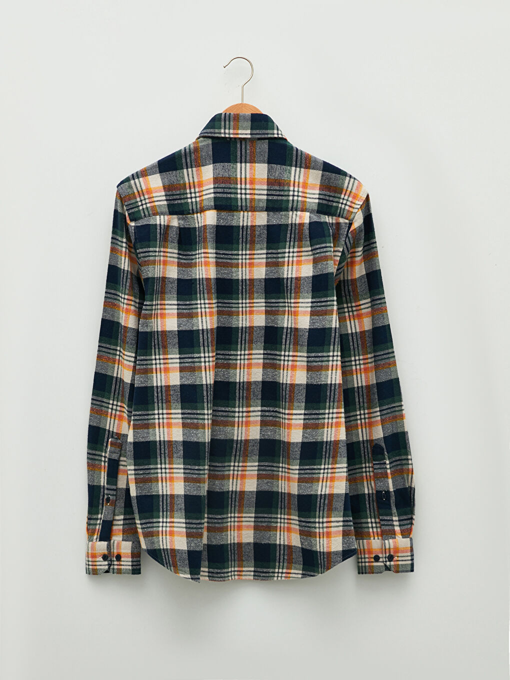 LCWAIKIKI Classic Regular Fit Long Sleeve Plaid Men's Flannel Shirt -W18091Z8-LN6