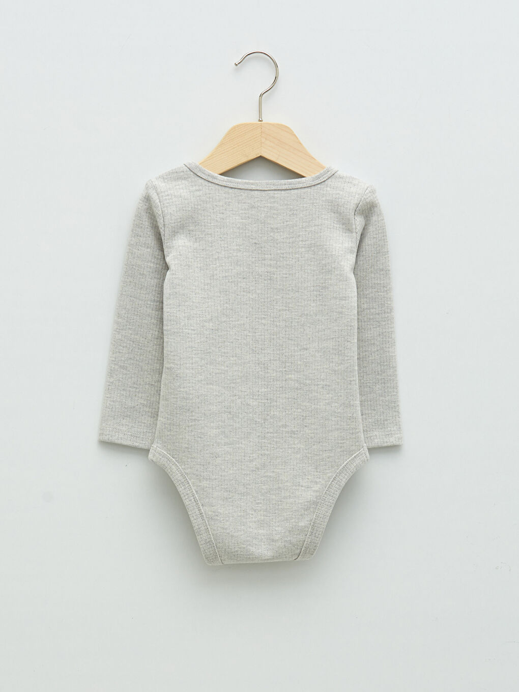 Mavi Bisiklet Yaka Uzun Kollu Basic Erkek Bebek Çıtçıtlı Bodysuit 2'li-4