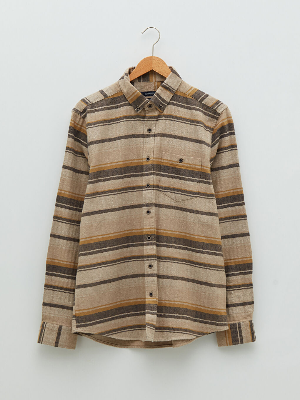 Мужчины Бежевый Верхняя рубашка-5