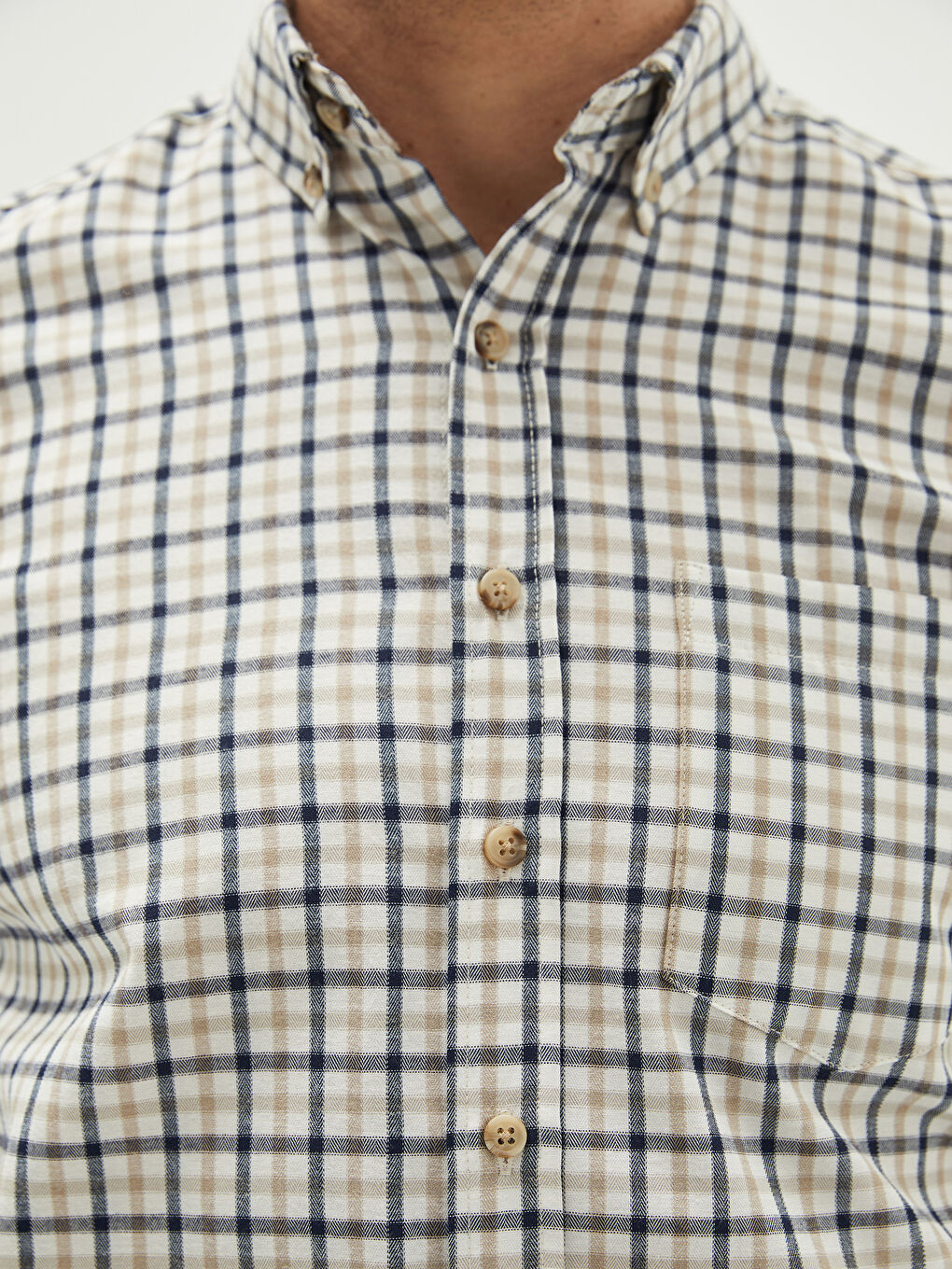 確認ページ LCWAIKIKI Classic Regular Fit Long Sleeve Plaid Men's