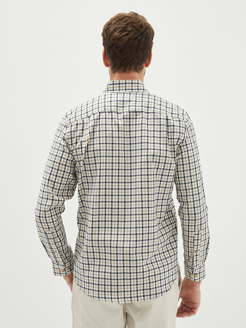 LCWAIKIKI Classic Regular Fit Long Sleeve Plaid Men's Shirt
