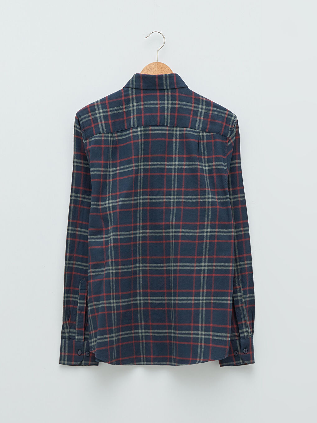 LCWAIKIKI Classic Regular Fit Long Sleeve Plaid Men's Shirt -W18106Z8-LLH