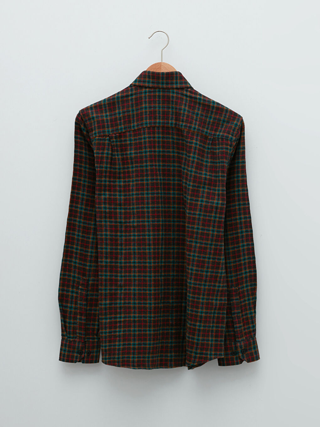 LCWAIKIKI Classic Regular Fit Long Sleeve Plaid Men's Shirt -W18111Z8-LKN