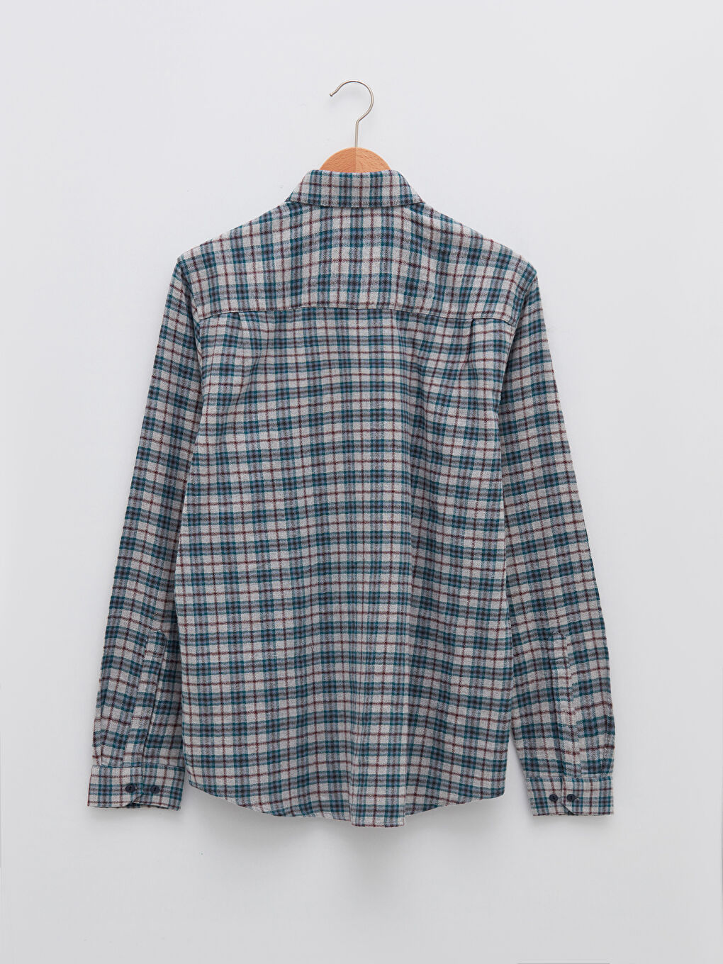 LCWAIKIKI Classic Regular Fit Uzun Kollu Ekose Erkek Gömlek -W18111Z8-LMK