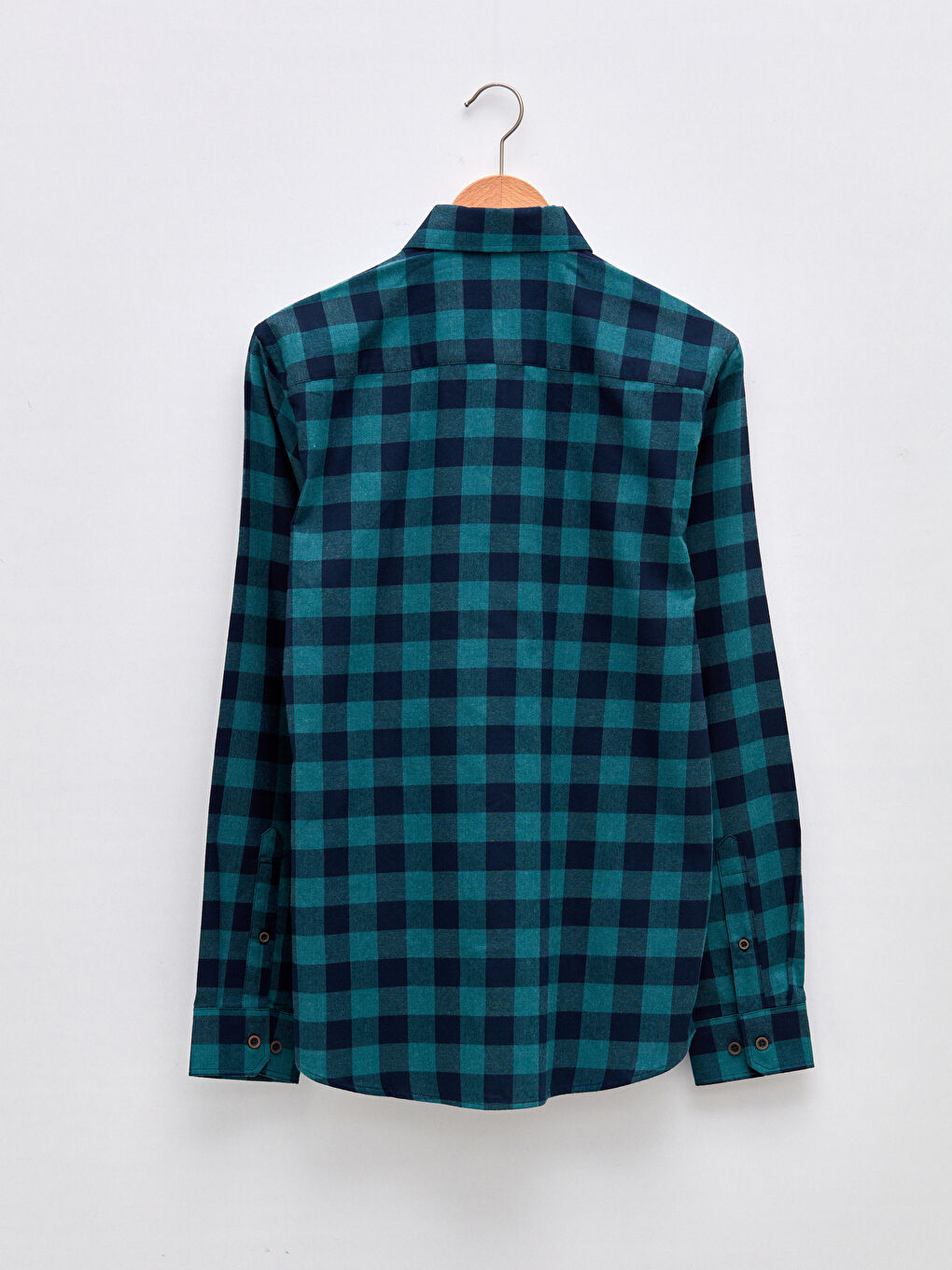 LCWAIKIKI Classic Slim Fit Long Sleeve Plaid Twill Men's
