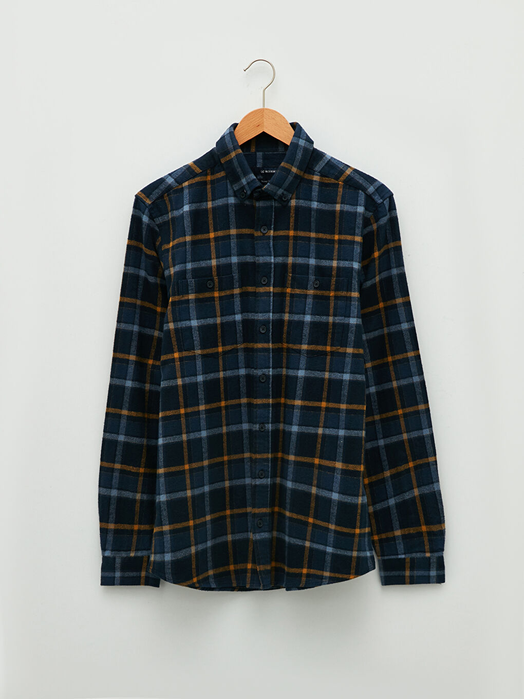 LCWAIKIKI Classic Regular Fit Long Sleeve Plaid Men's Flannel Shirt -W18119Z8-LN6