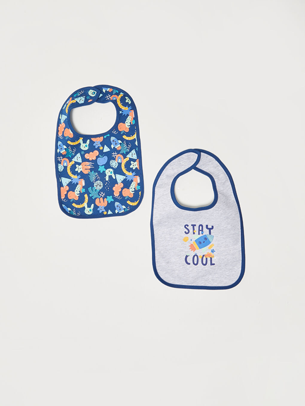 LCW baby Printed Baby Boys' Bib 2 Pack -W18125Z1-LS3