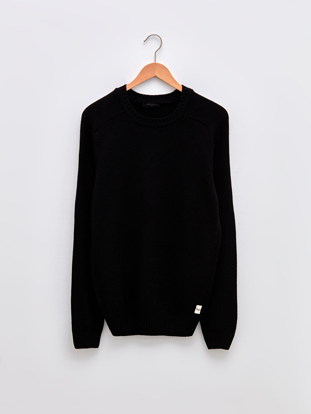 მრგვალი საყელო გრძელმკლავიანი მამაკაცის ტრიკოტაჟის სვიტერი-5