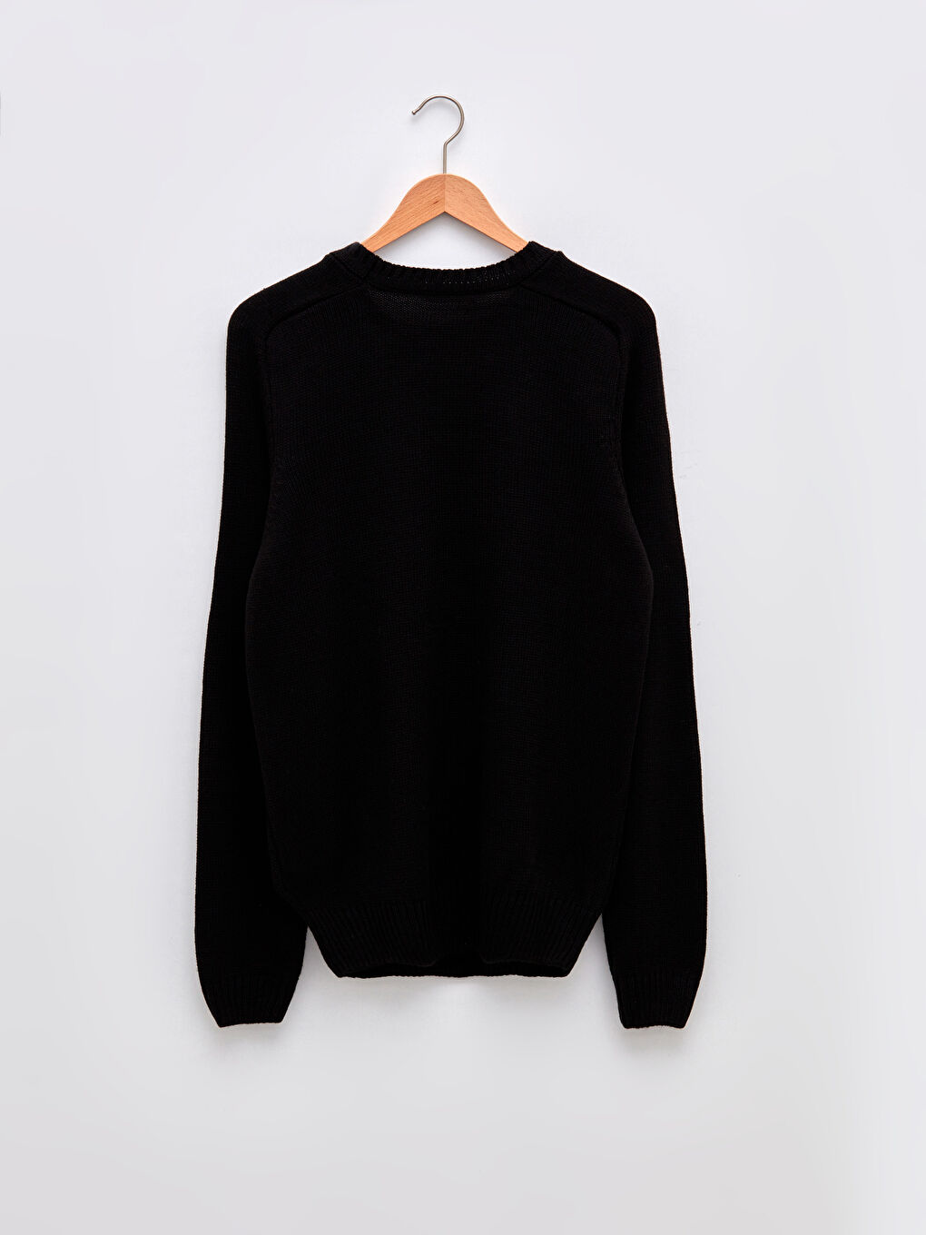 მრგვალი საყელო გრძელმკლავიანი მამაკაცის ტრიკოტაჟის სვიტერი-6