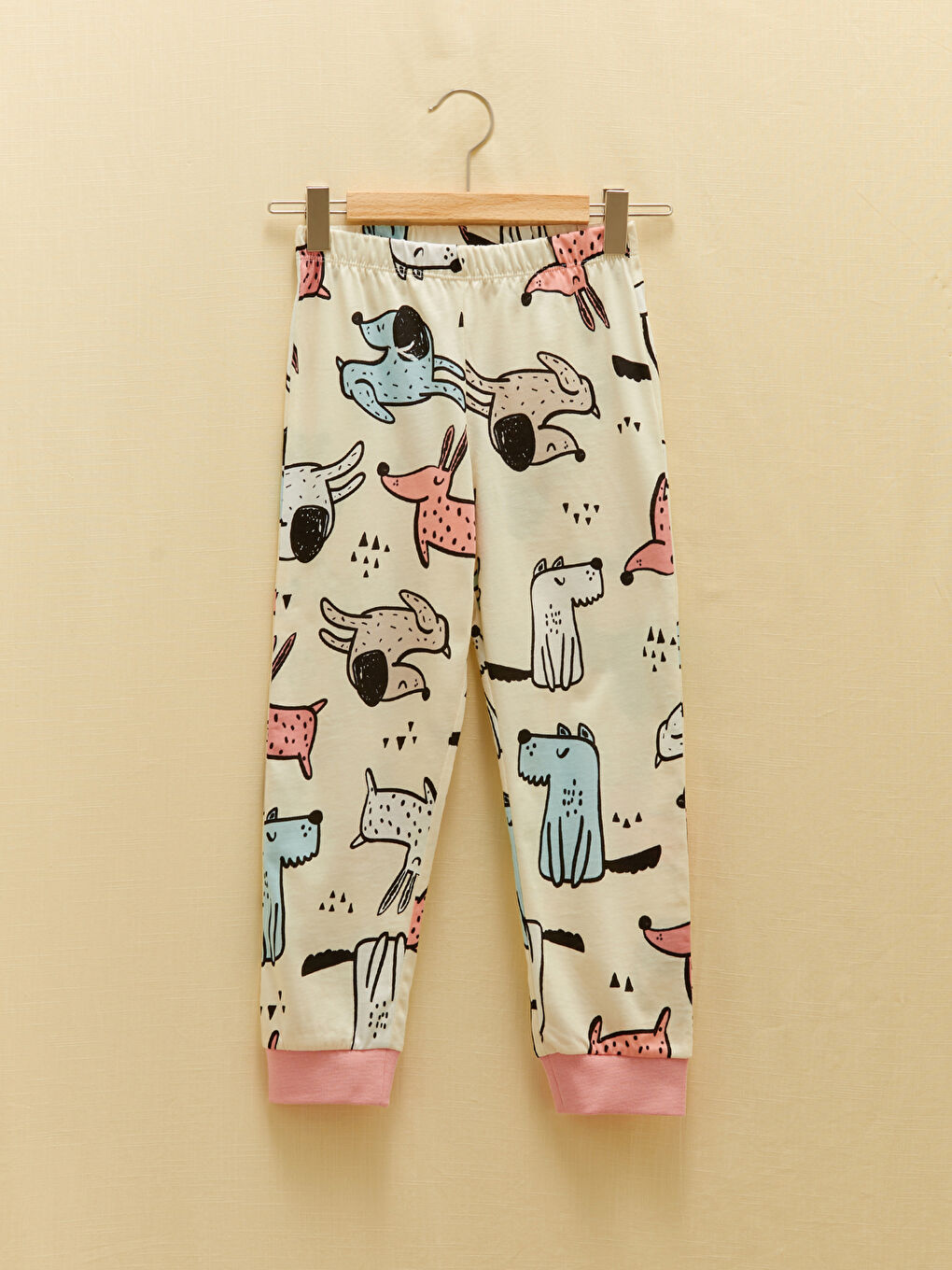 Crew Neck Printed Short Sleeve Girls' Pyjama Set-2