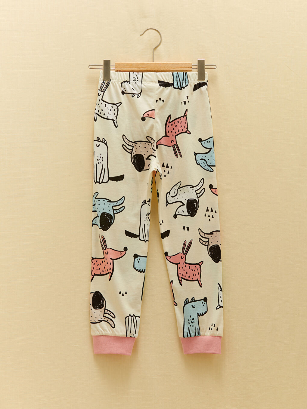 Crew Neck Printed Short Sleeve Girls' Pyjama Set-4