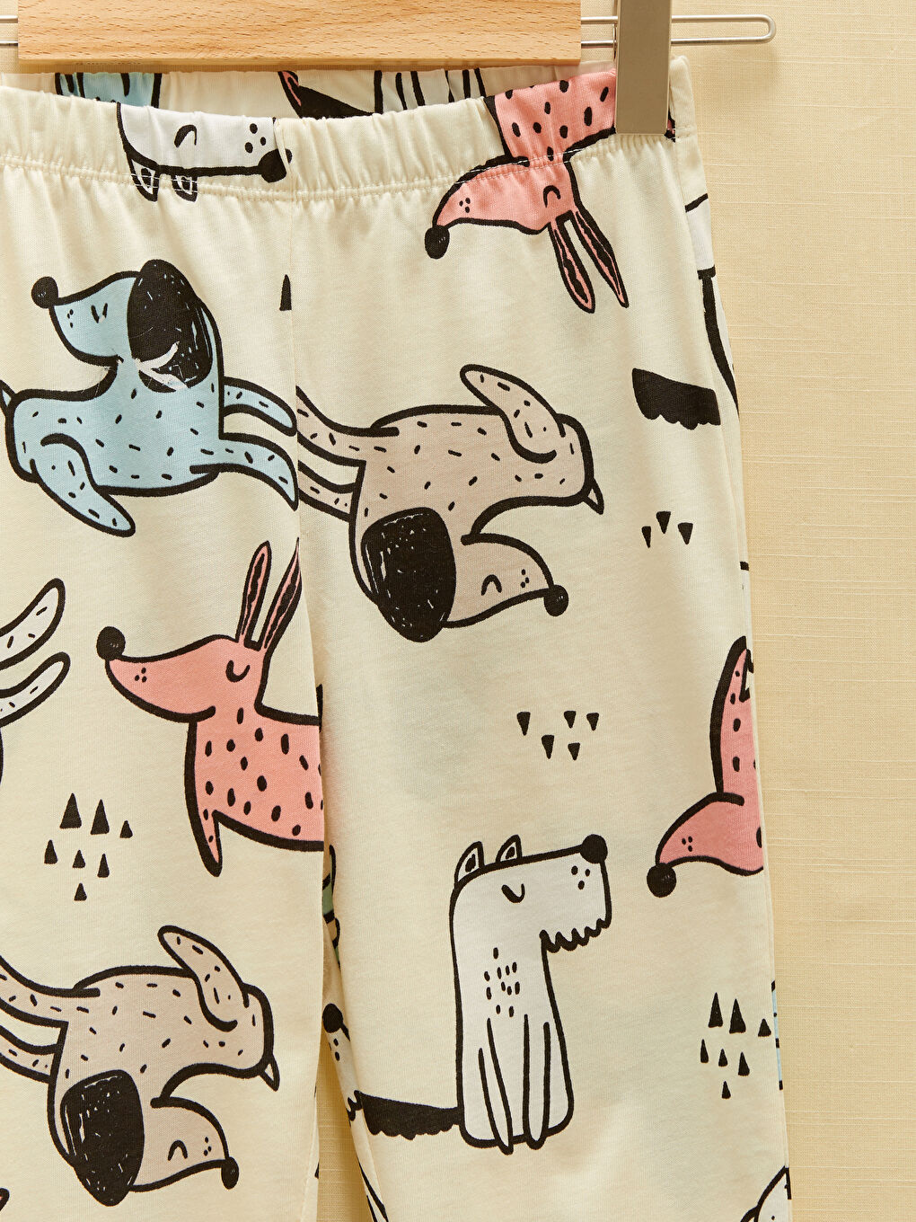 Crew Neck Printed Short Sleeve Girls' Pyjama Set-6