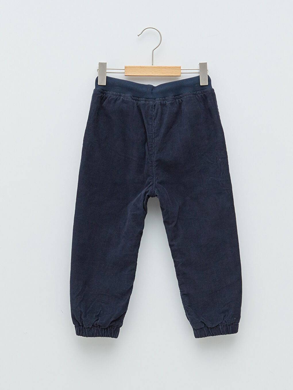 Базовые вельветовые брюки для мальчика с ребристым поясом-1