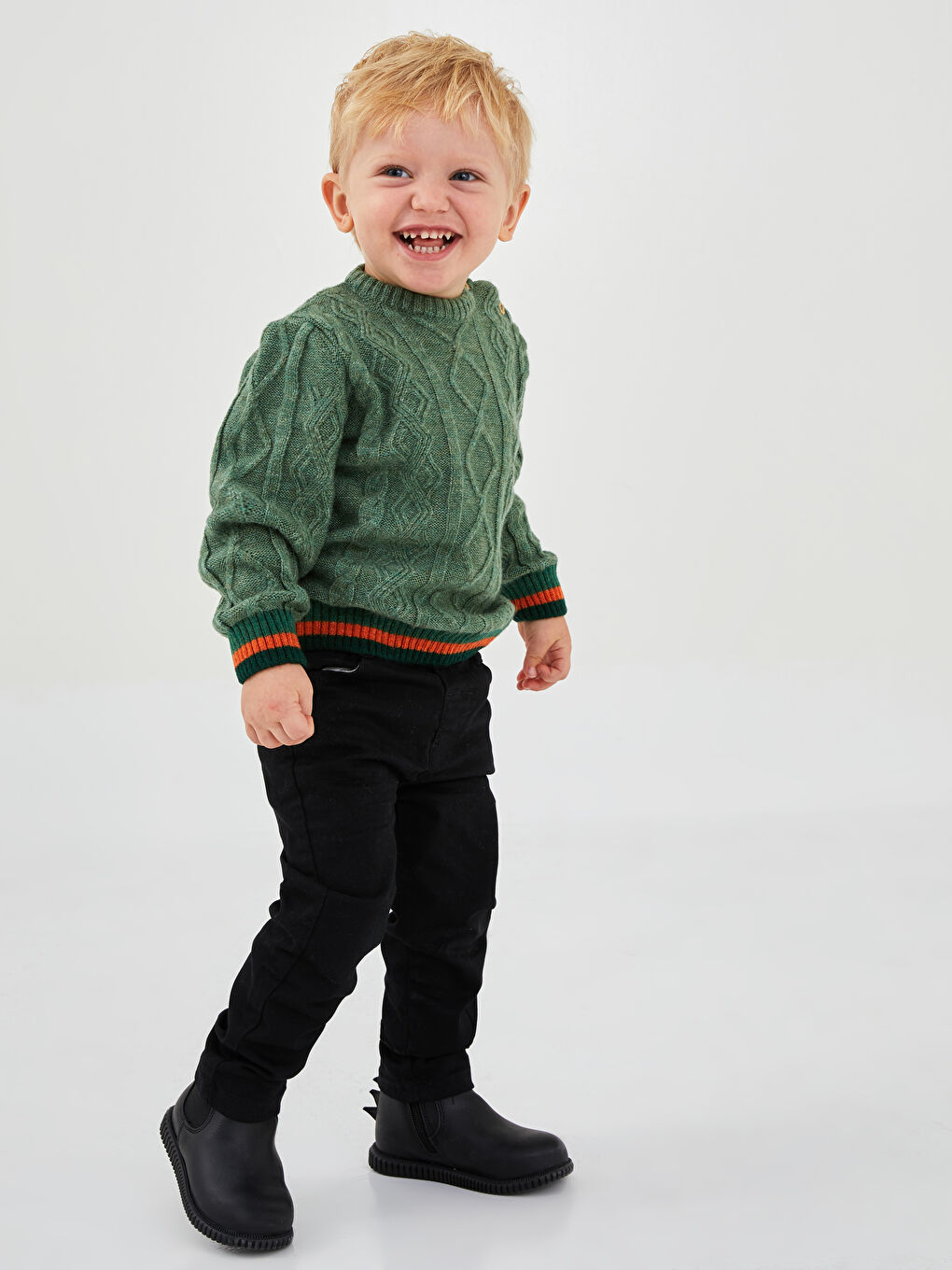 Тънък модел основен панталон за бебета момчета