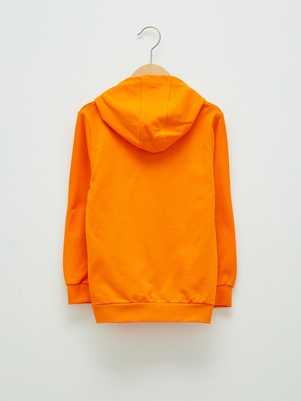 Kapüşonlu Basic Uzun Kollu Erkek Çocuk Sweatshirt-1