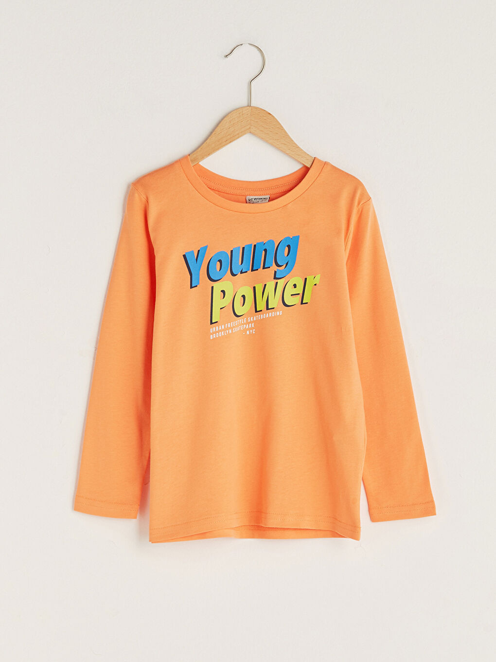 Футболка з довгим рукавом і принтом для хлопчиків з круглим вирізом горловини