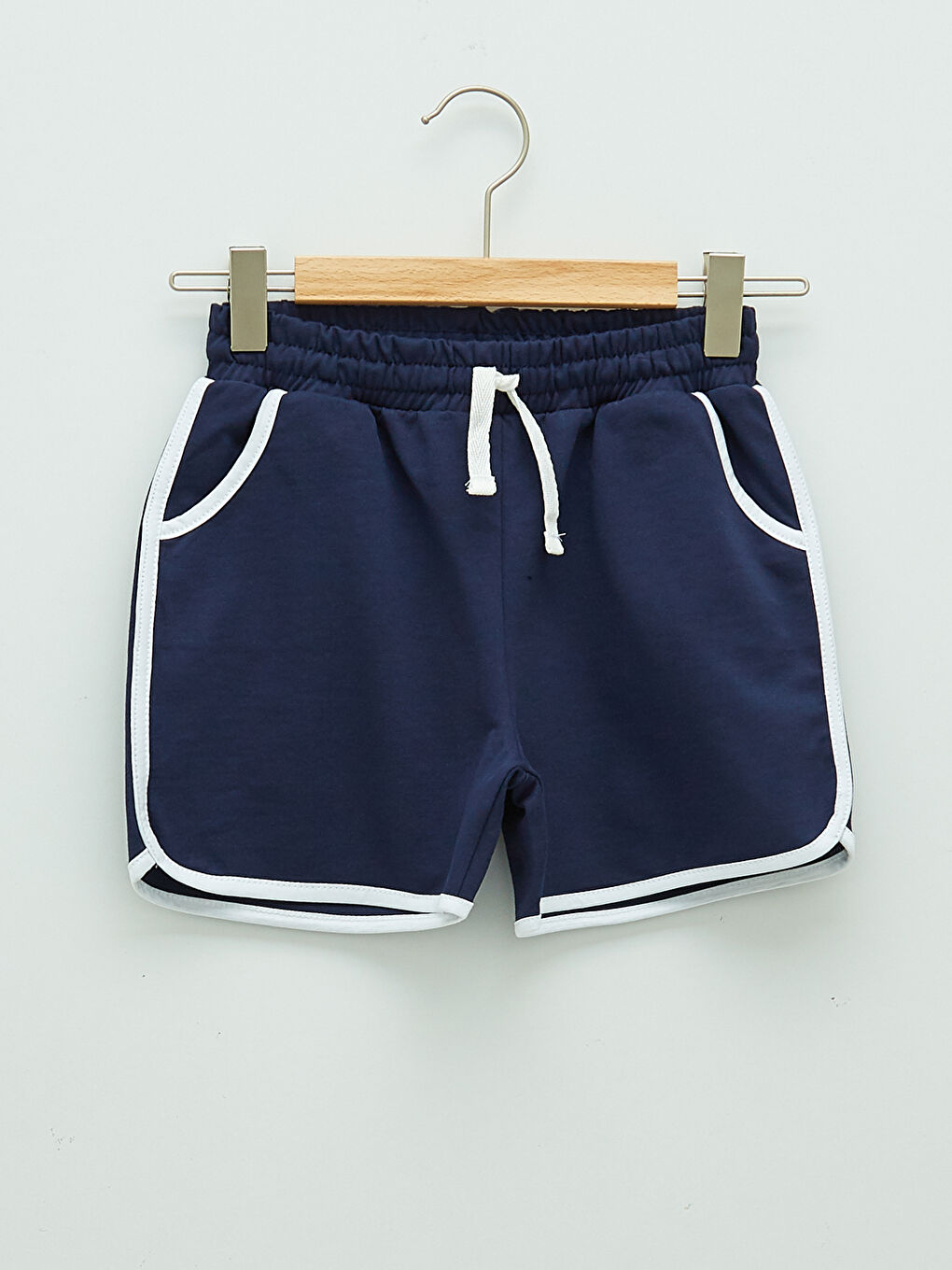 Basic Cotton Girls' Shorts With Elastic Waist