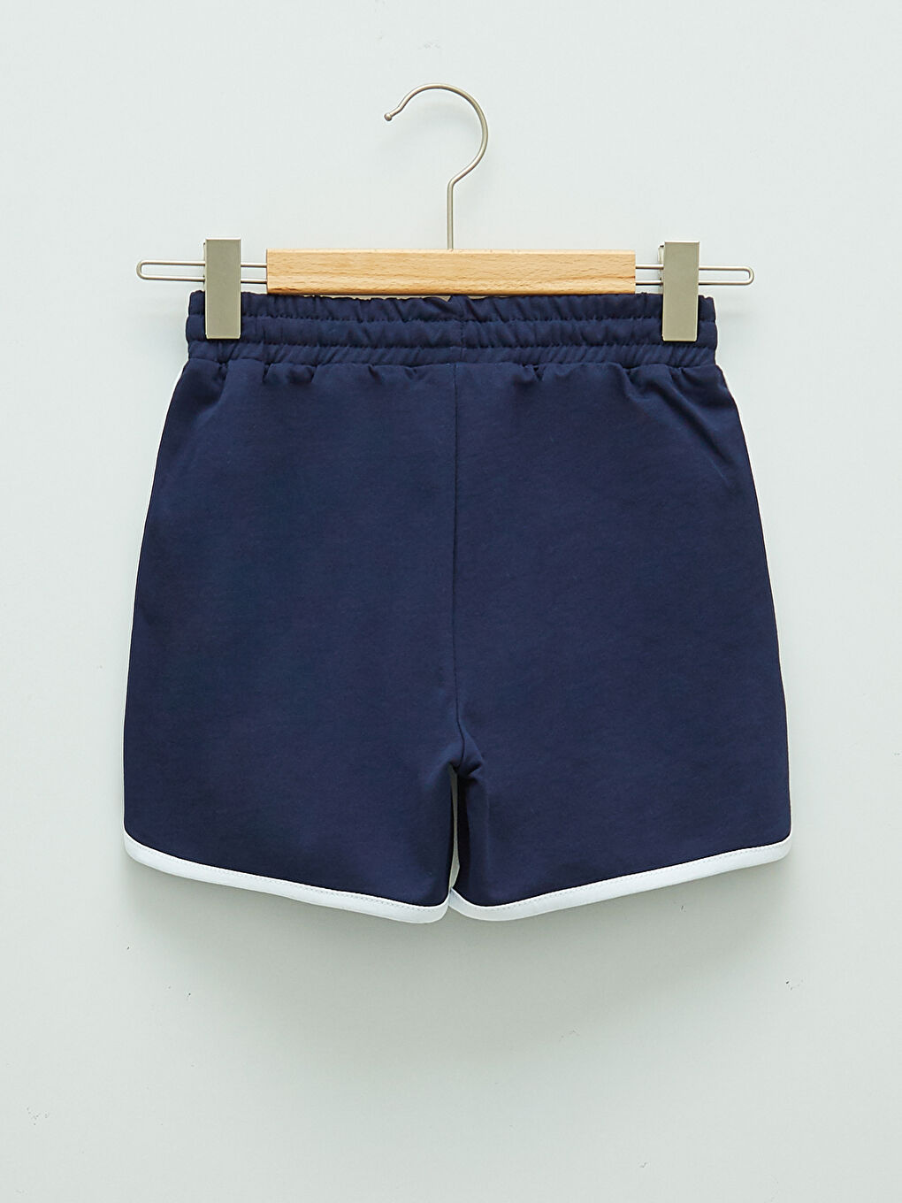 Basic Cotton Girls' Shorts With Elastic Waist-1