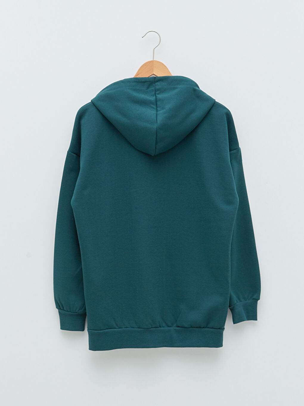 Sweatshirt à capuche uni à manches longues pour Femmes-6