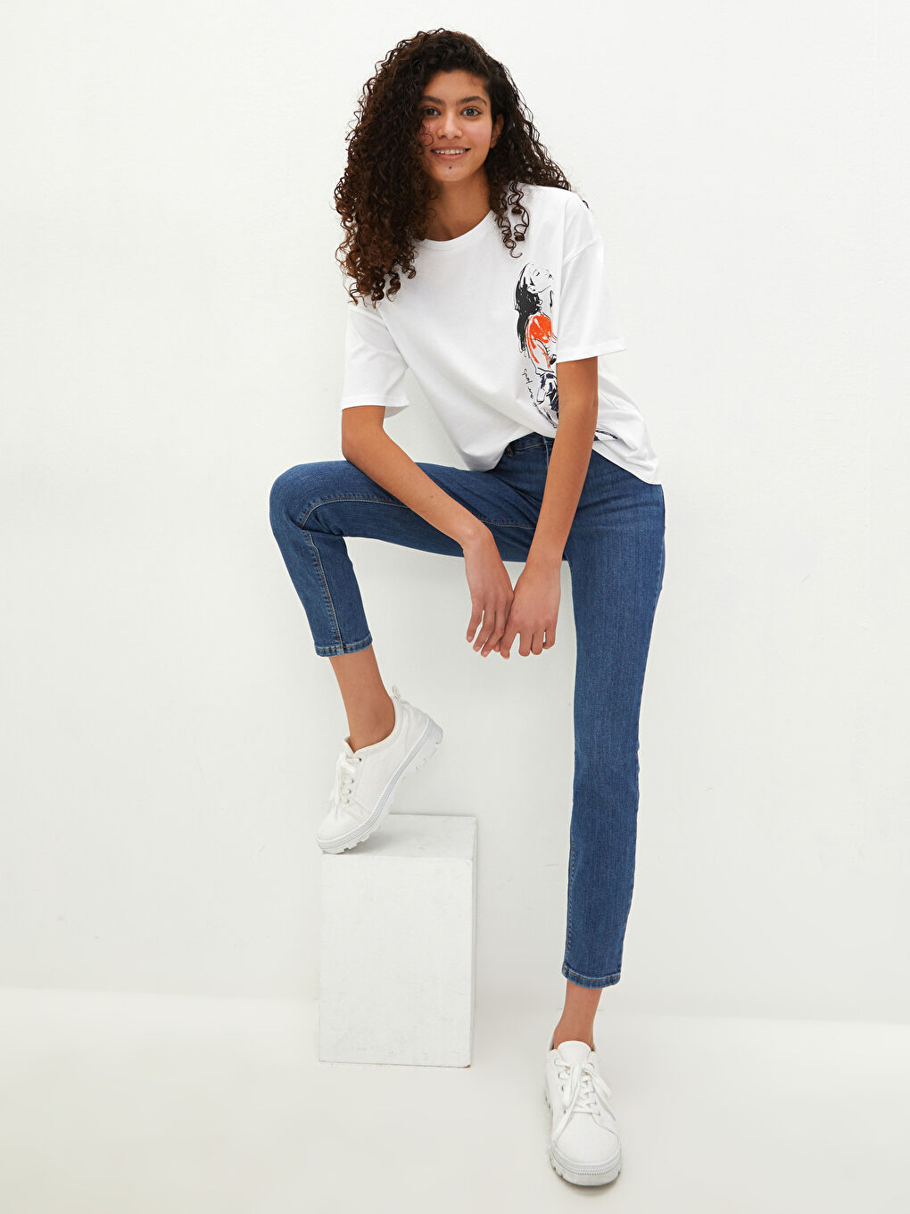 Normal Bel Mercury Skinny Fit Kadın Rodeo Jean Pantolon-1