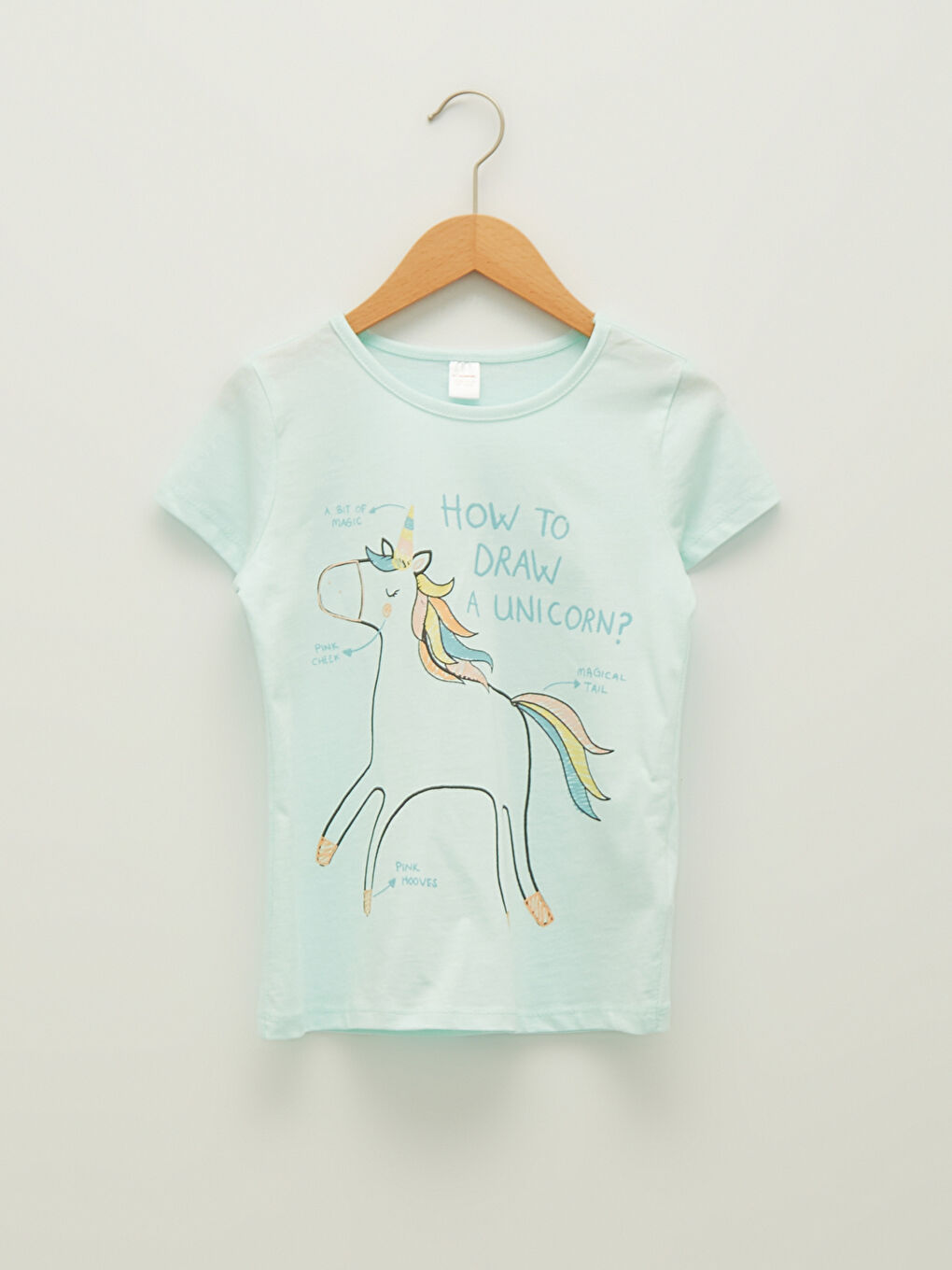 Turkuaz Bisiklet Yaka Baskılı Kısa Kollu Kız Çocuk Pijama Takımı-1