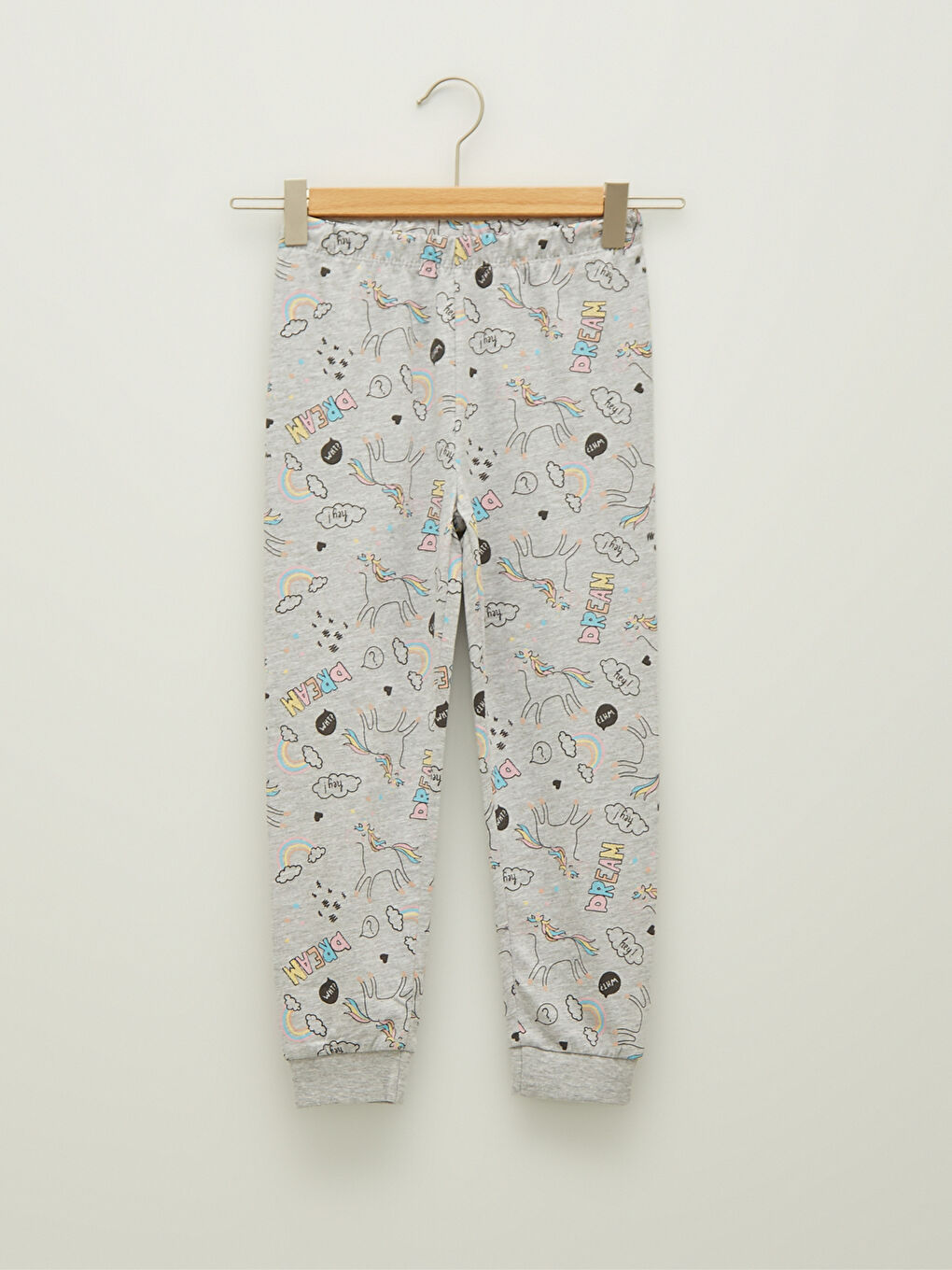 Turkuaz Bisiklet Yaka Baskılı Kısa Kollu Kız Çocuk Pijama Takımı-3