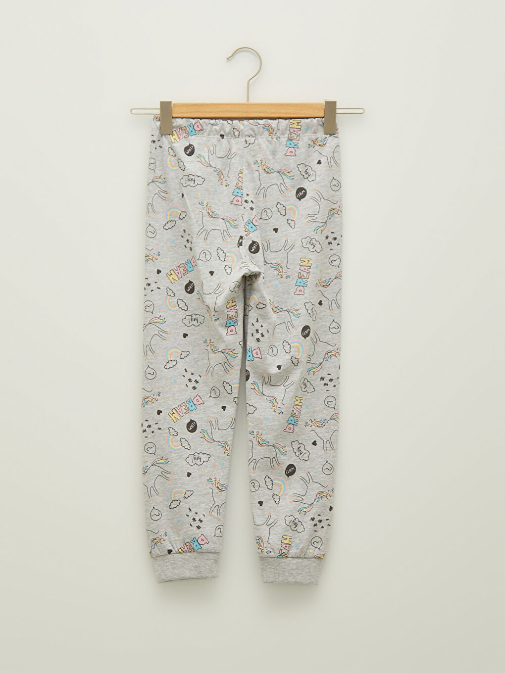 Turkuaz Bisiklet Yaka Baskılı Kısa Kollu Kız Çocuk Pijama Takımı-4