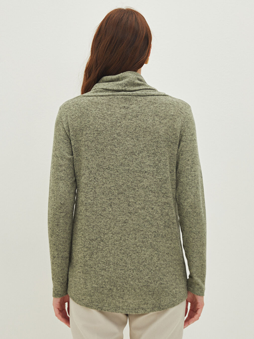 Pull-over à Col rond Régulier Manches longues pour Femmes-3