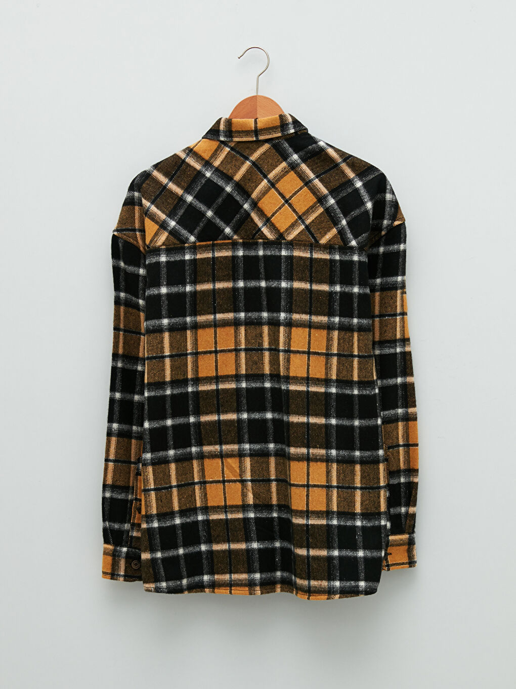 XSIDE Regular Fit Long Sleeve Plaid Men's Flannel Shirt Jacket -W18457Z8-LQ2