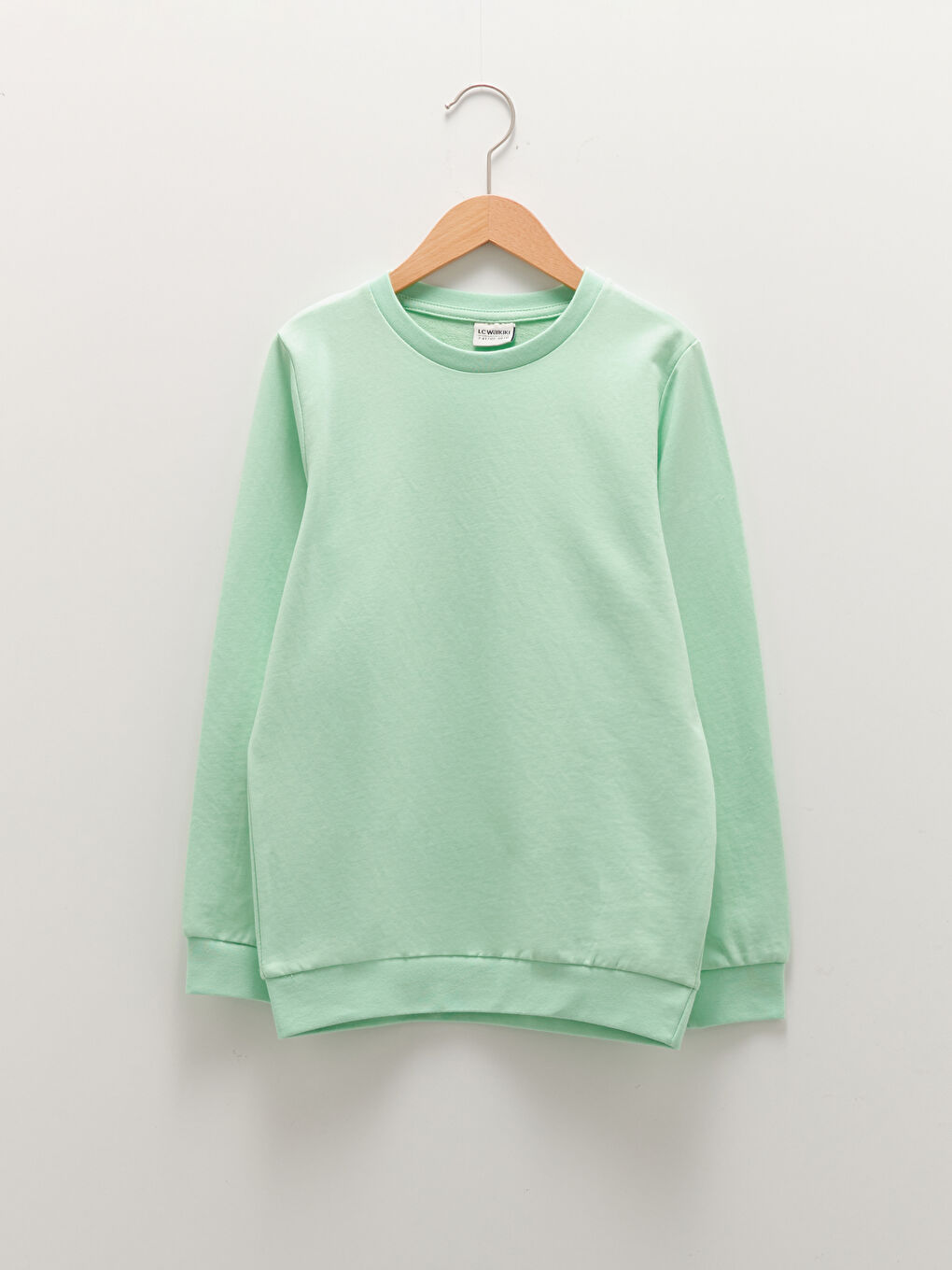 Crew Neck Basic Long Sleeve Boys' Sweatshirt