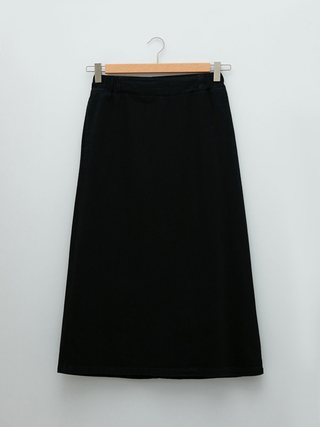 Elasticated Waist Loose Fit Women's Denim Skirt-5