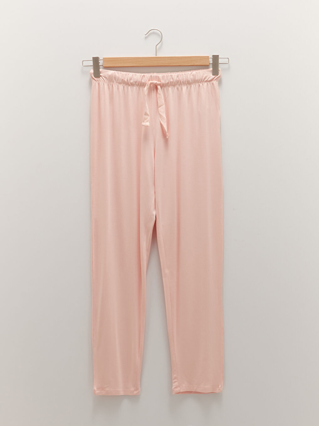 LCW DREAM Boat Neck Plain Long Sleeve Viscose Women's Pajamas Set -W18478Z8-JQ4