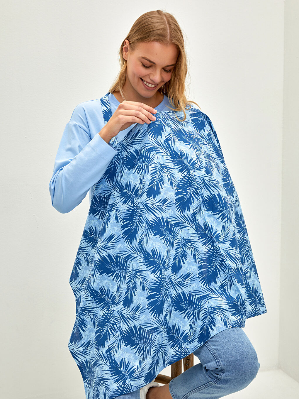 Desenli Bebek Emzirme Önlüğü-1