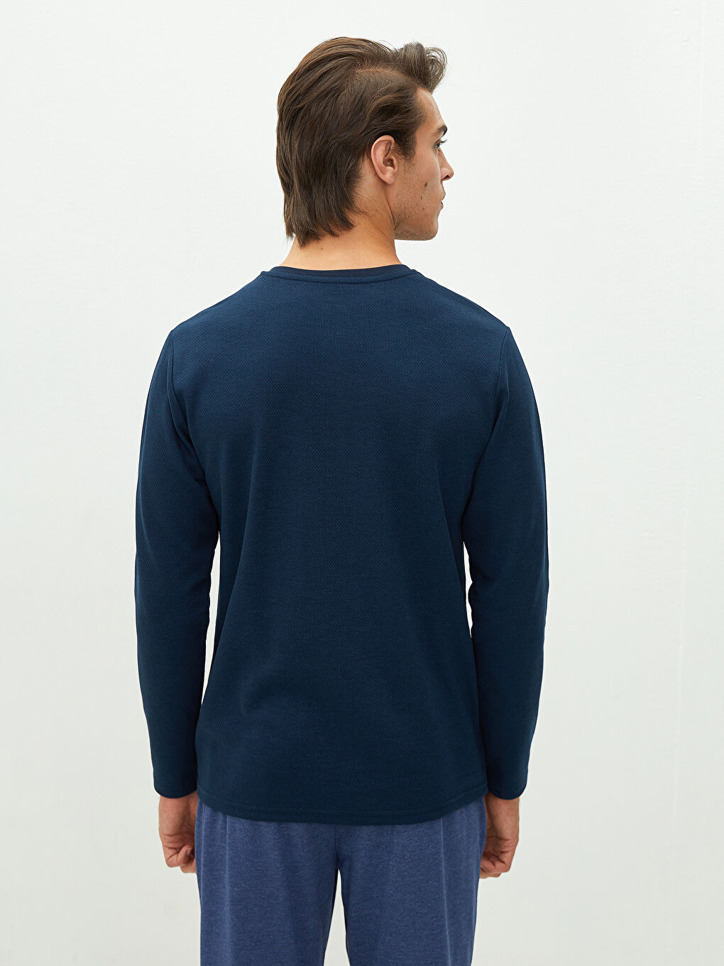 Standard Mold Long Sleeve Men's Undershirt-4